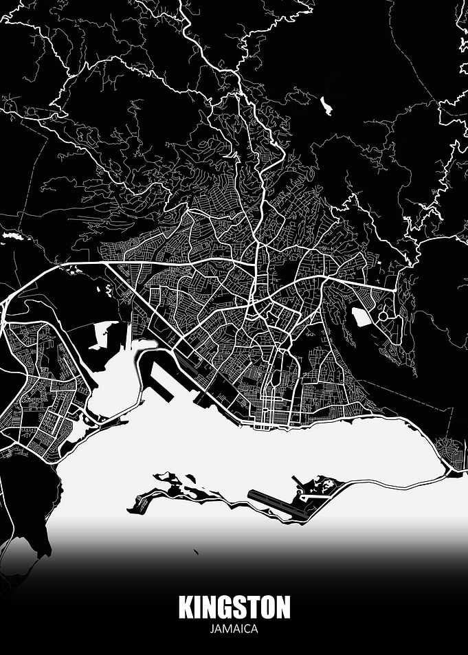 Kingston Jamaica Map