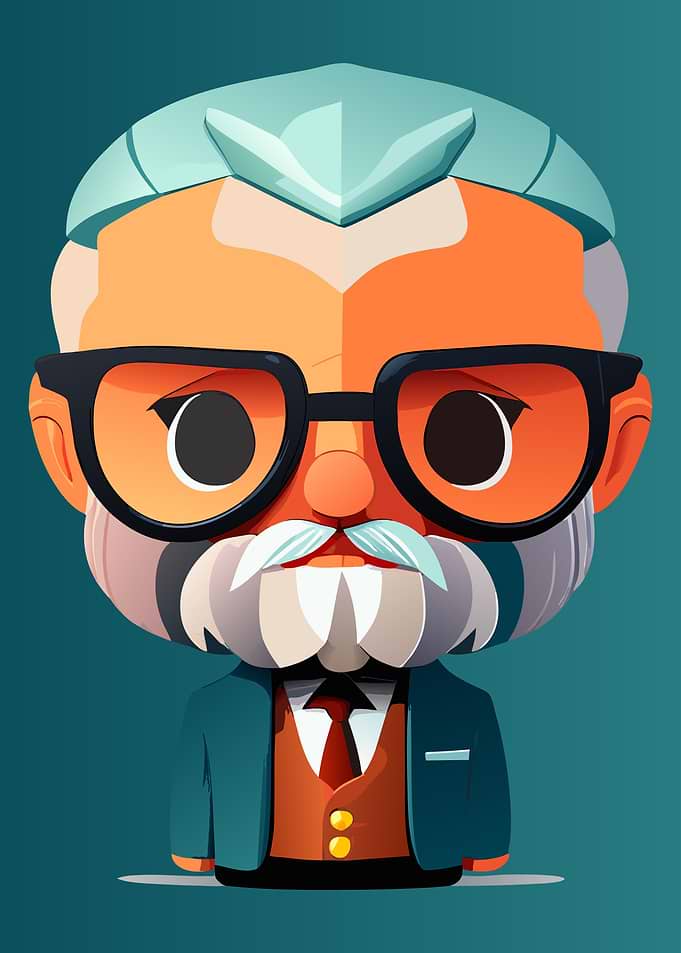 Toy Head cute scientist
