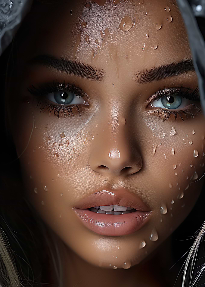 Pretty Girl in Rain