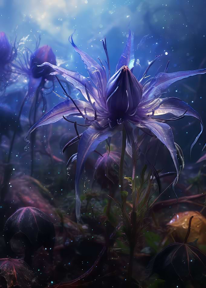 Blue and Violet Gentians