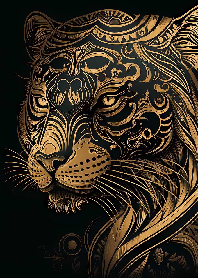 Golden tiger livery