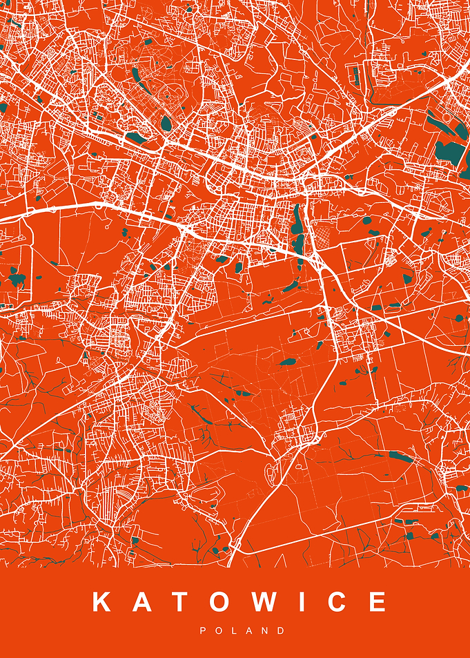 Map KATOWICE POLAND