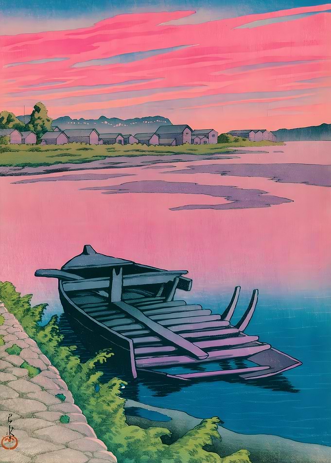 Akita Tsuchizakie Sunset