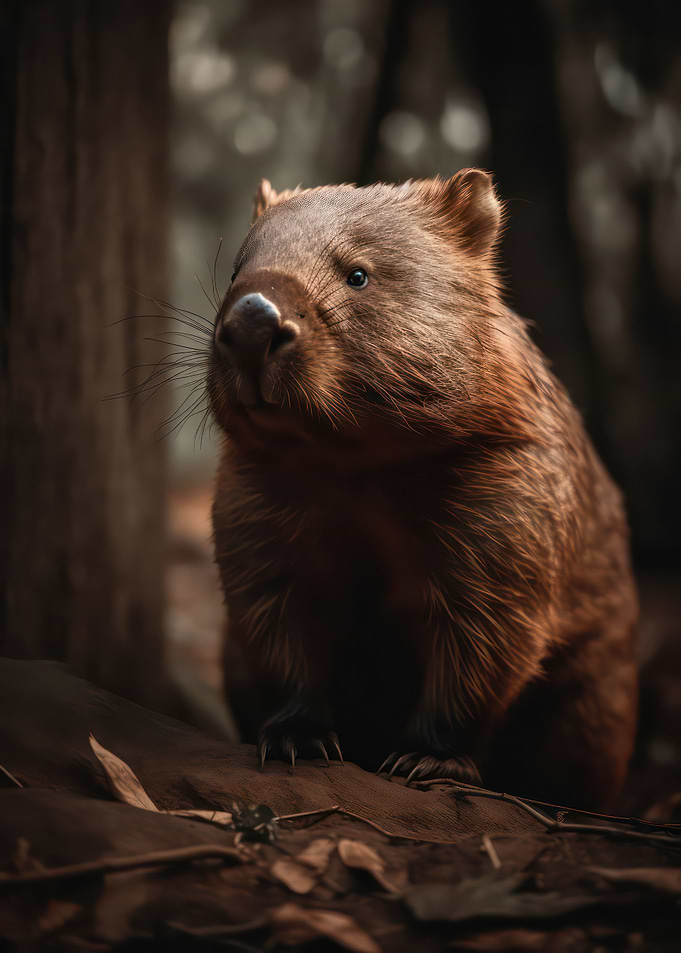 Happy wombat