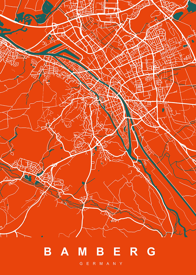 Map BAMBERG GERMANY