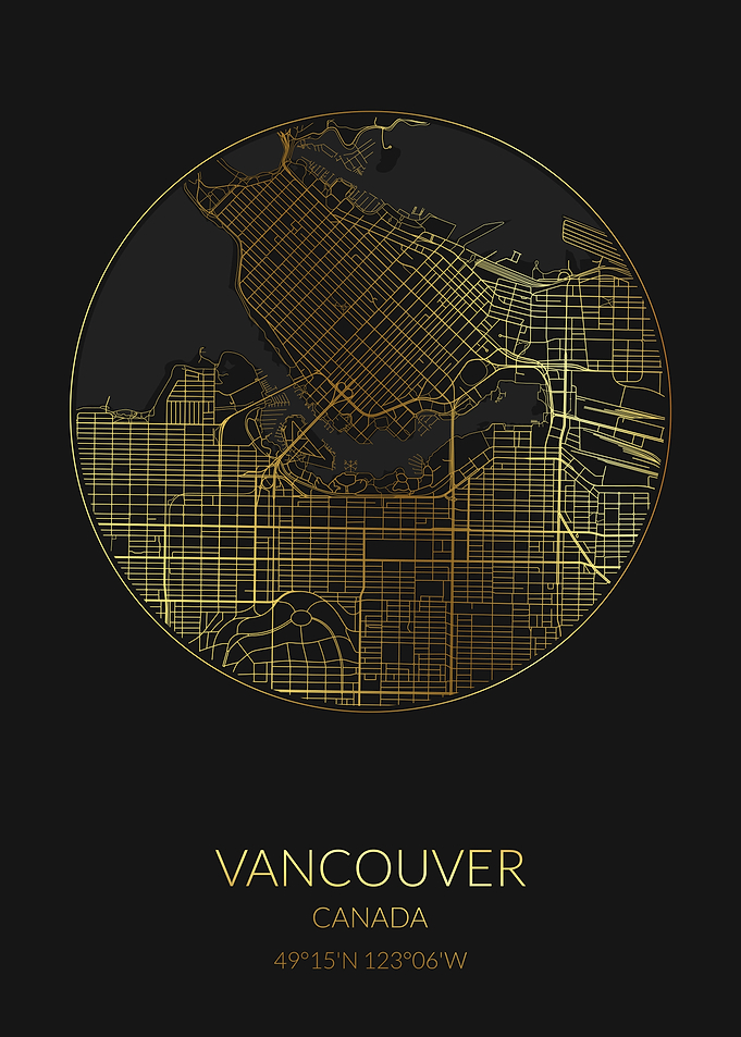 Vancouver Black Gold Map