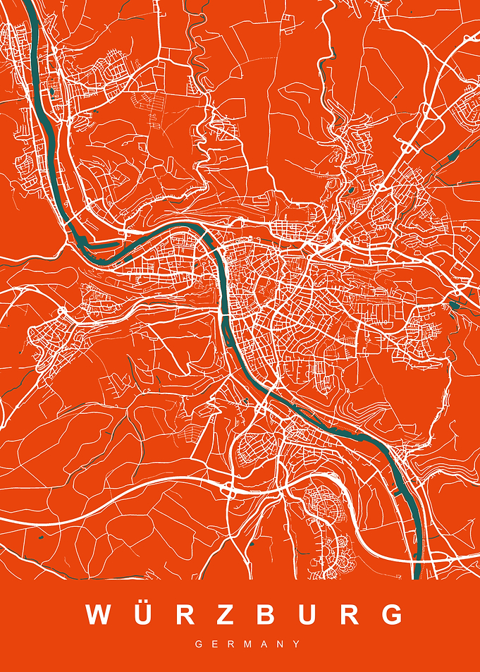 Map WURZBURG GERMANY