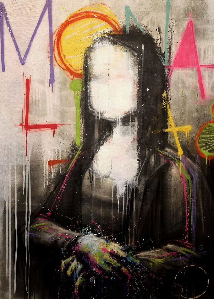 Mona Lisa Banksy Graffiti