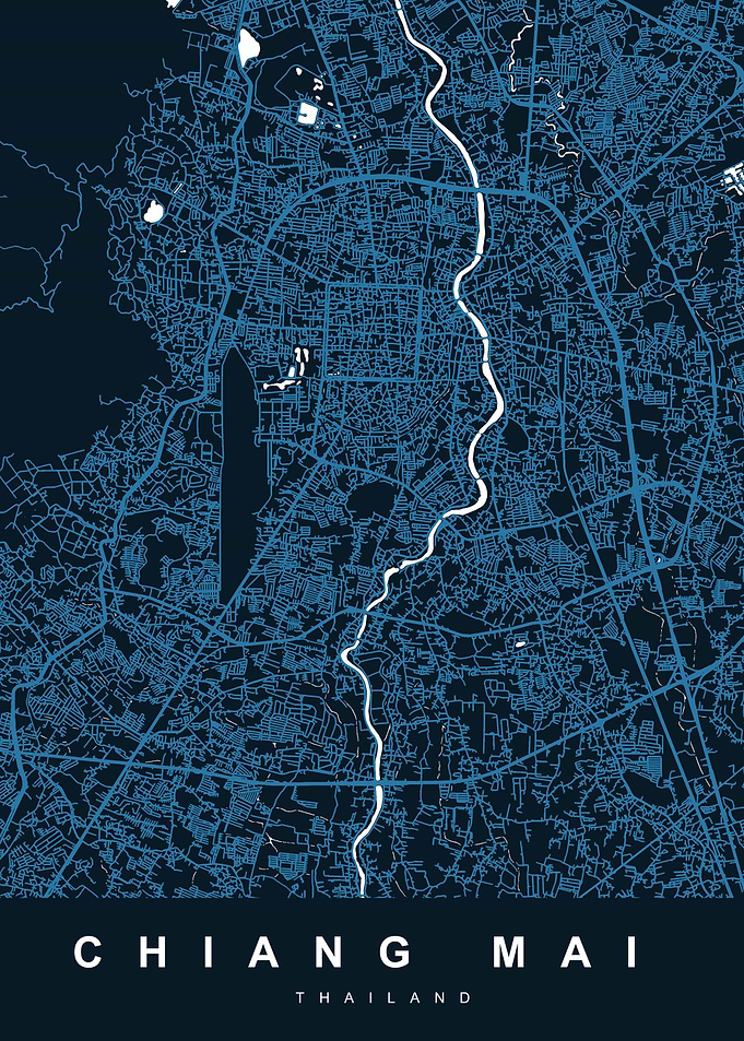 MAP CHIANG MAI THAILAND