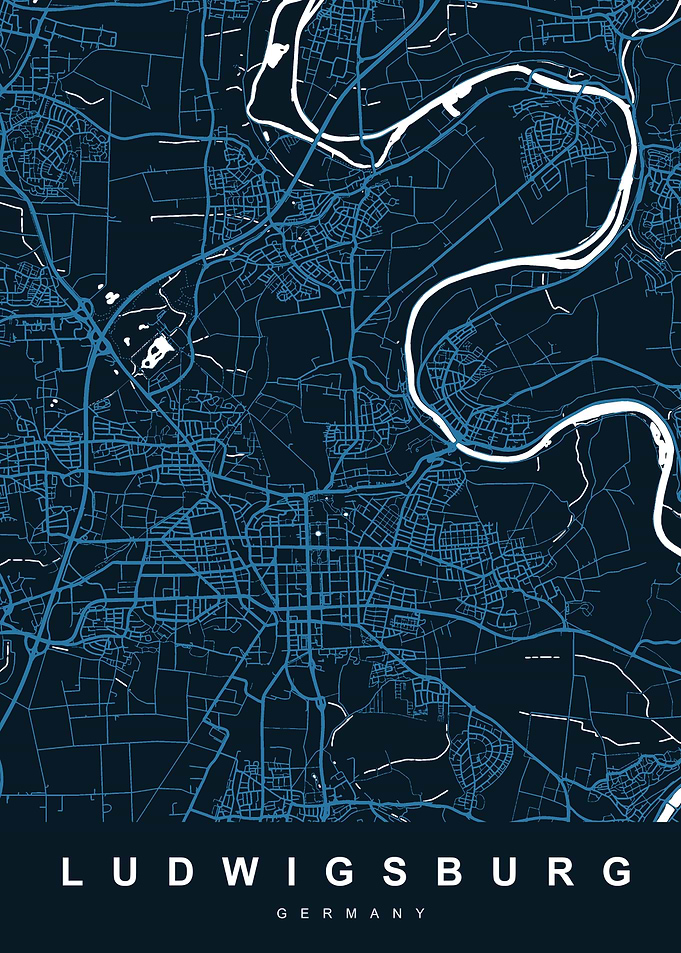 MAP LUDWIGSBURG GERMANY