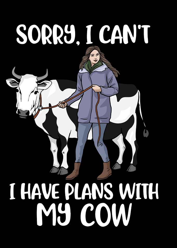 Funny Cow Lover Gift Women