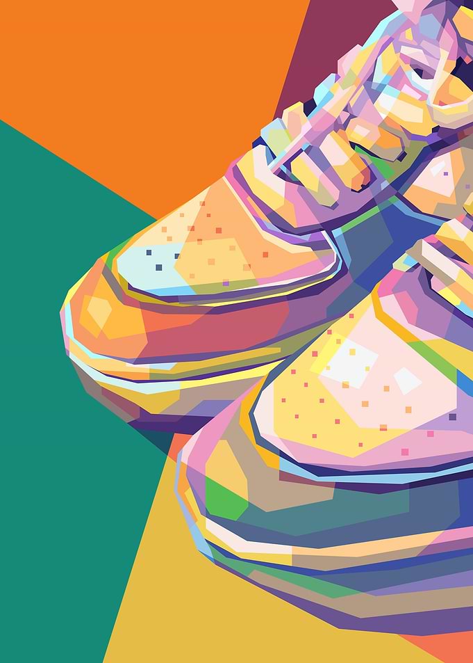 Toe of shoe