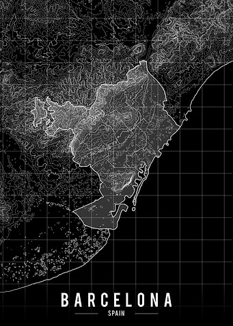 Barcelona map
