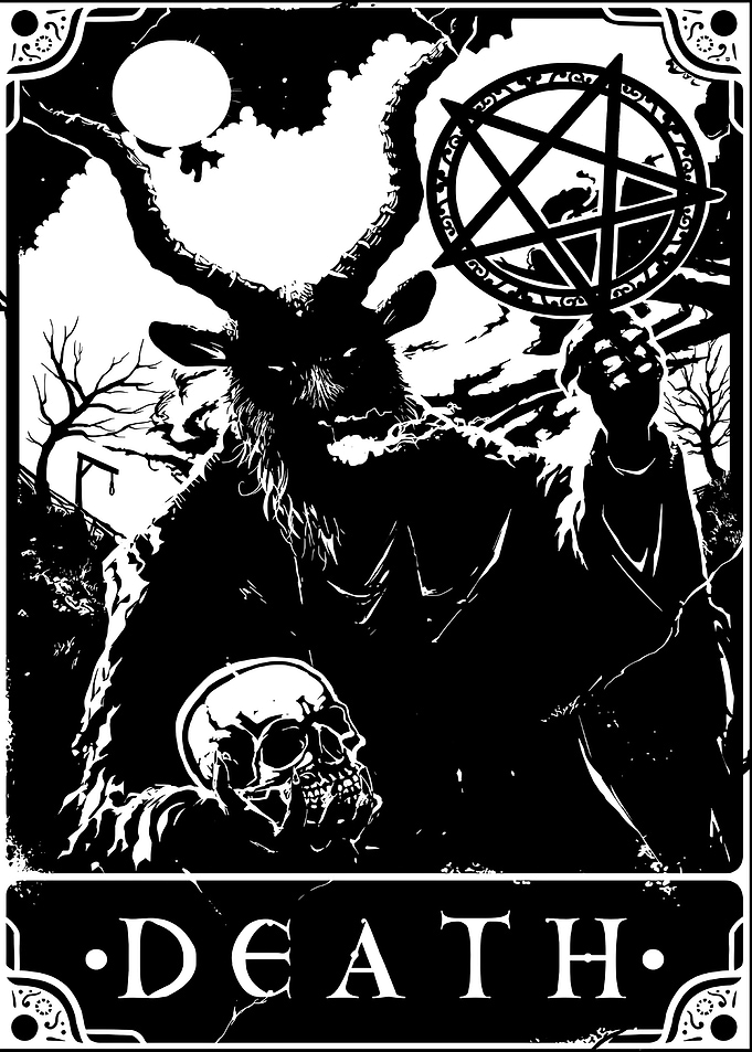 Poster Black Death Skull