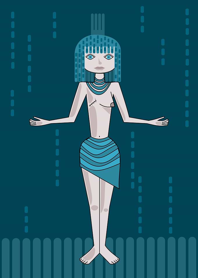 Woman without breast