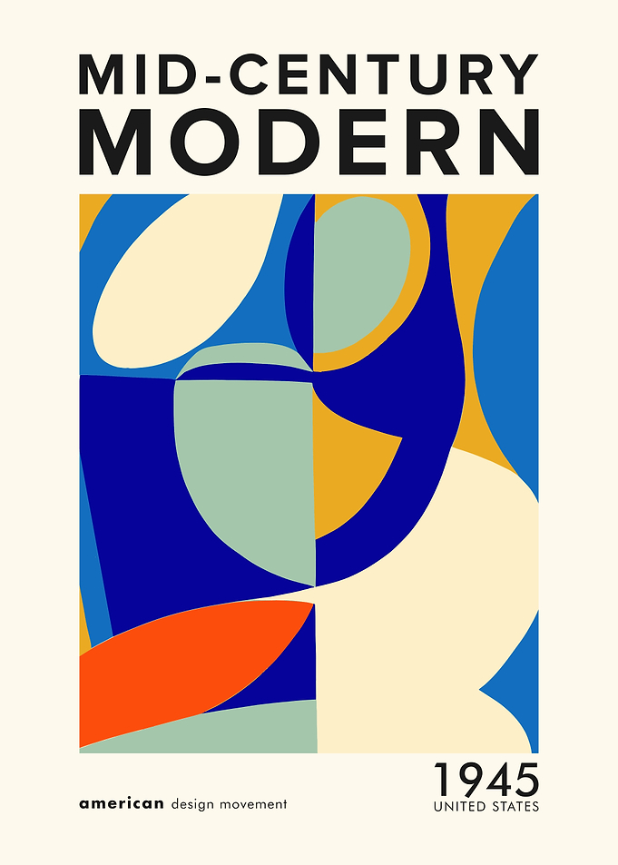 Mid Century Modern Poster