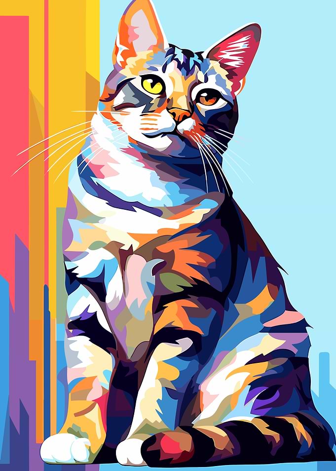 Cat Popart
