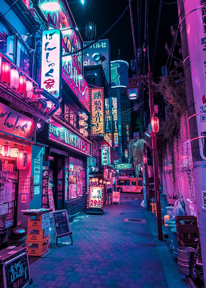 Cyberpunk Japanese Alley