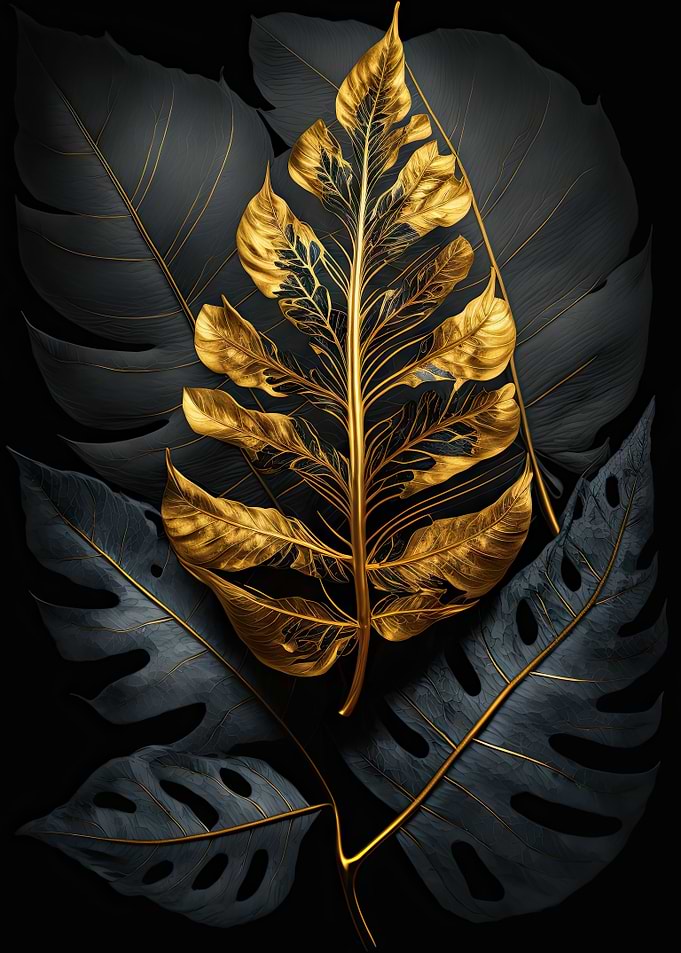 Leaves black gold
