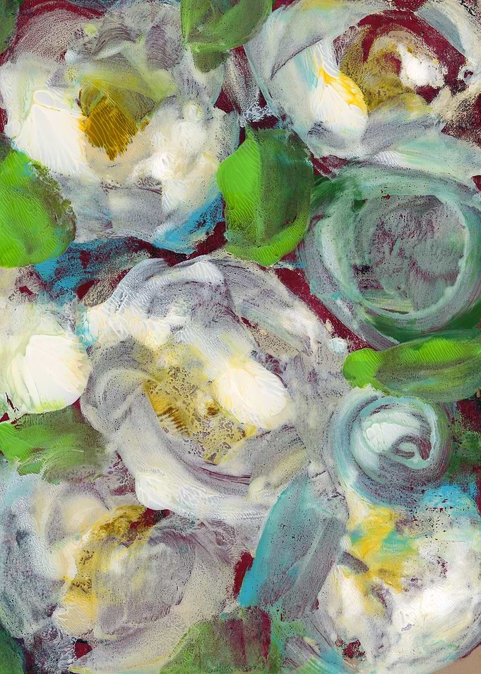Abstract White Floral