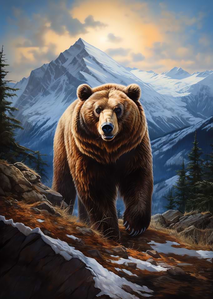 Aesthetic Wild Bear