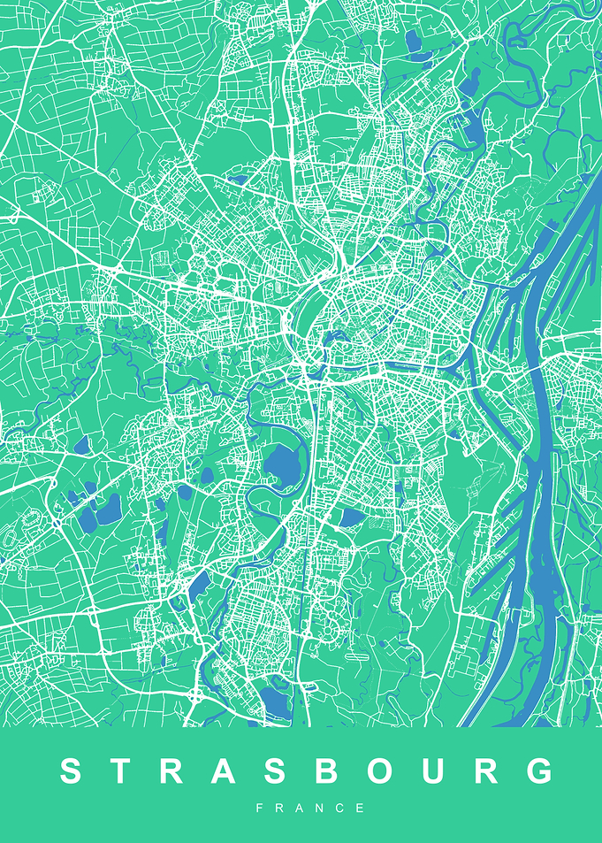 MAP STRASBOURG FRANCE