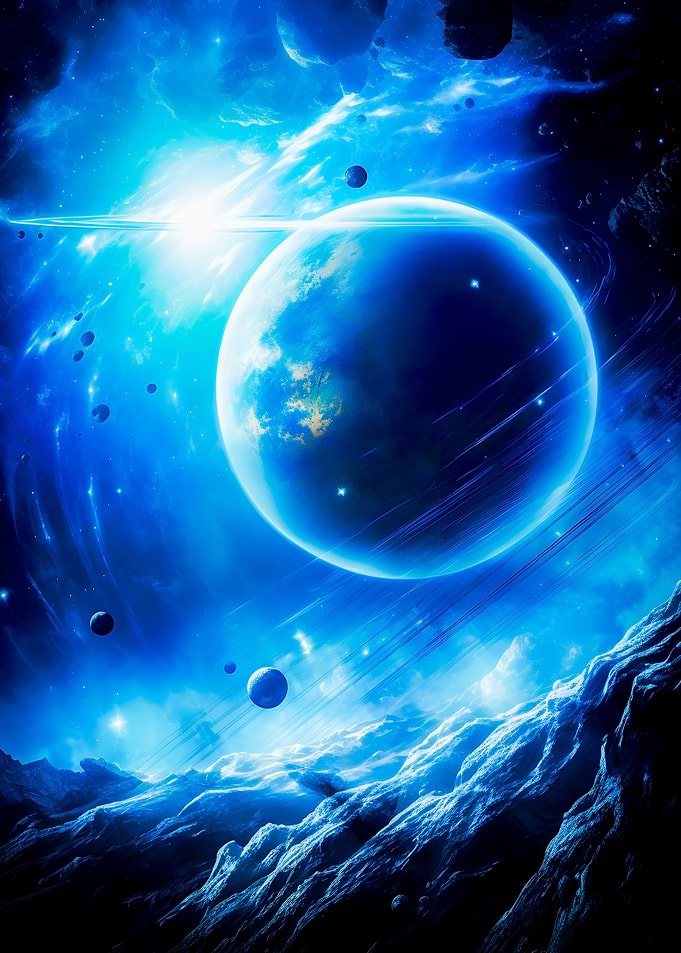 Space Planet Neon