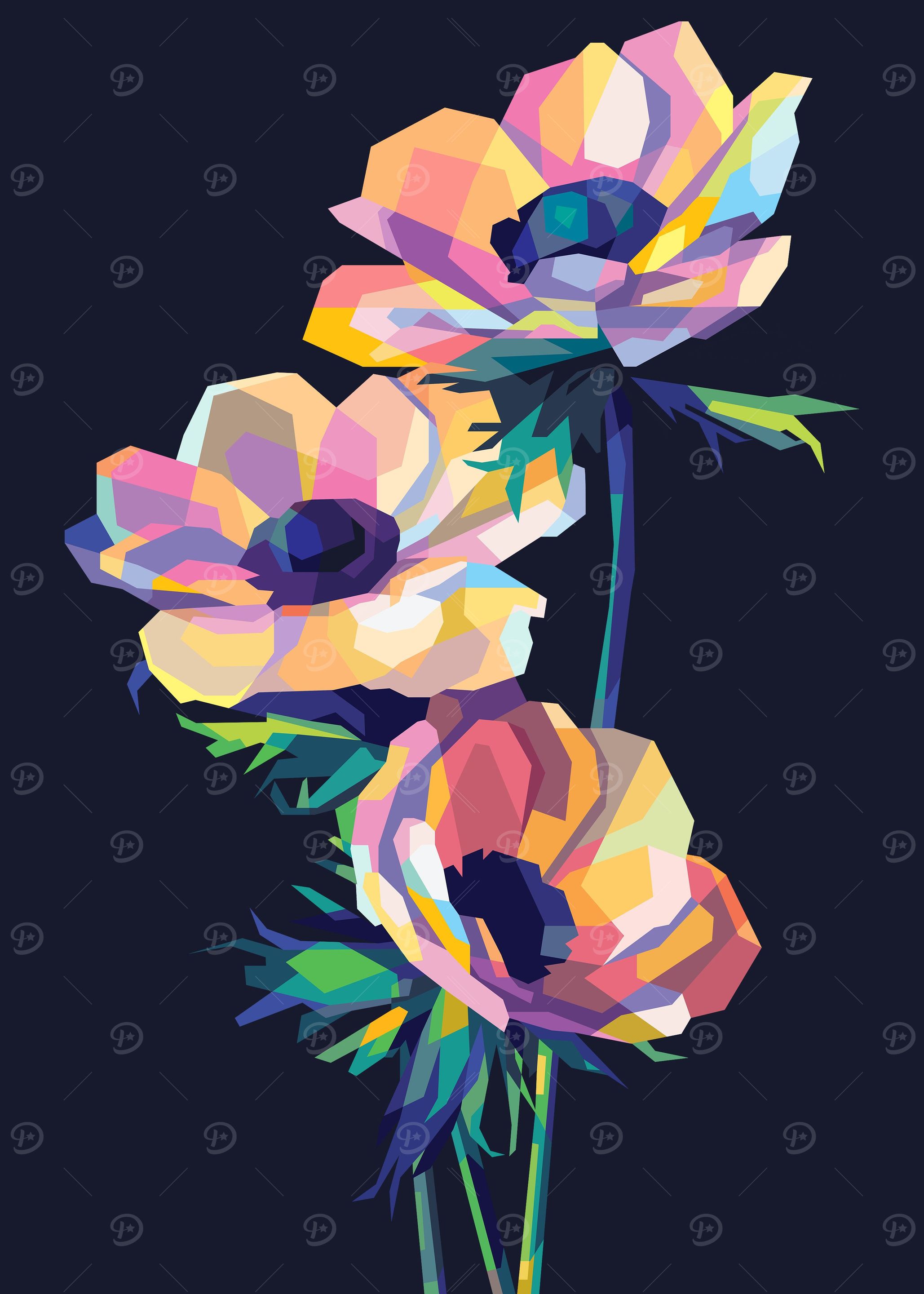 three flowers