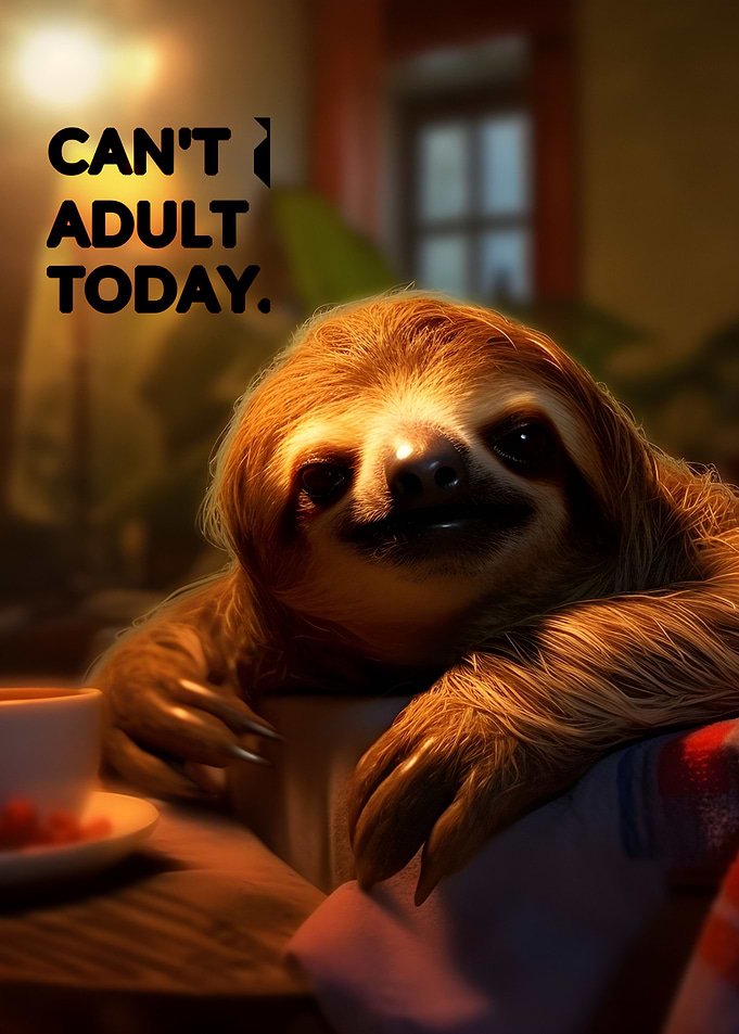 Can't Adult today