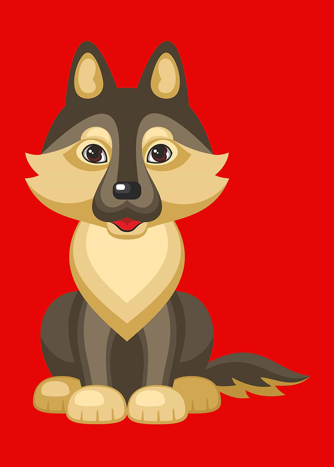 Cute German Shepherd Dog