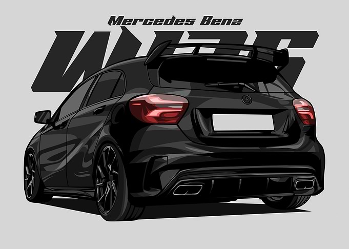 Mercedes Benz W176 black