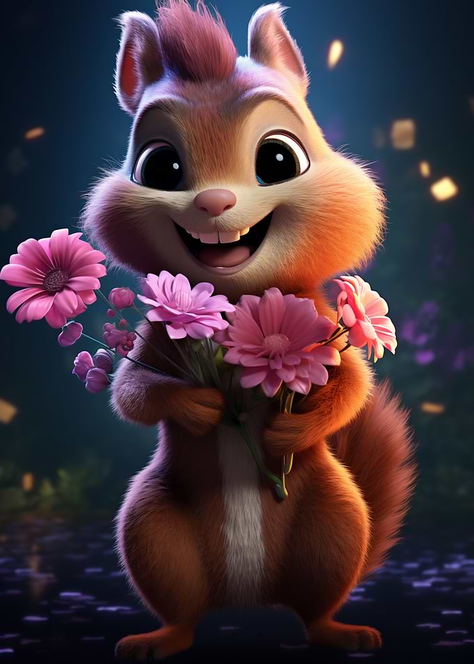 Floral Squirrel