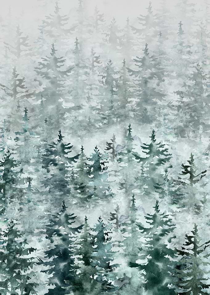 Misty Grey Trees