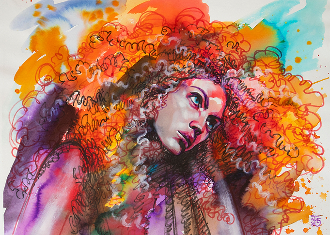 Red hair fantasy