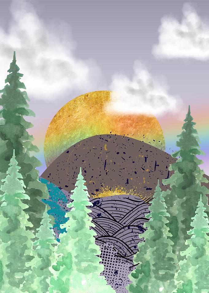 Trees with Mountains