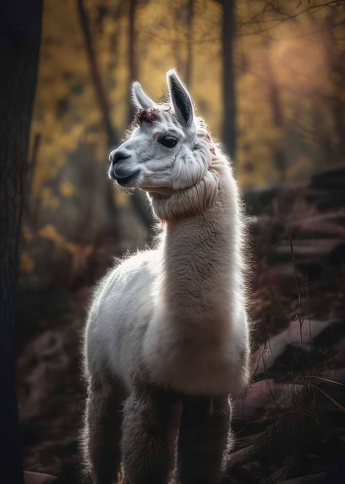 Peaceful llama