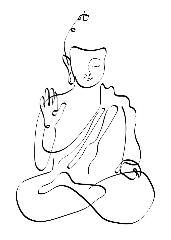 One Line Art Woman