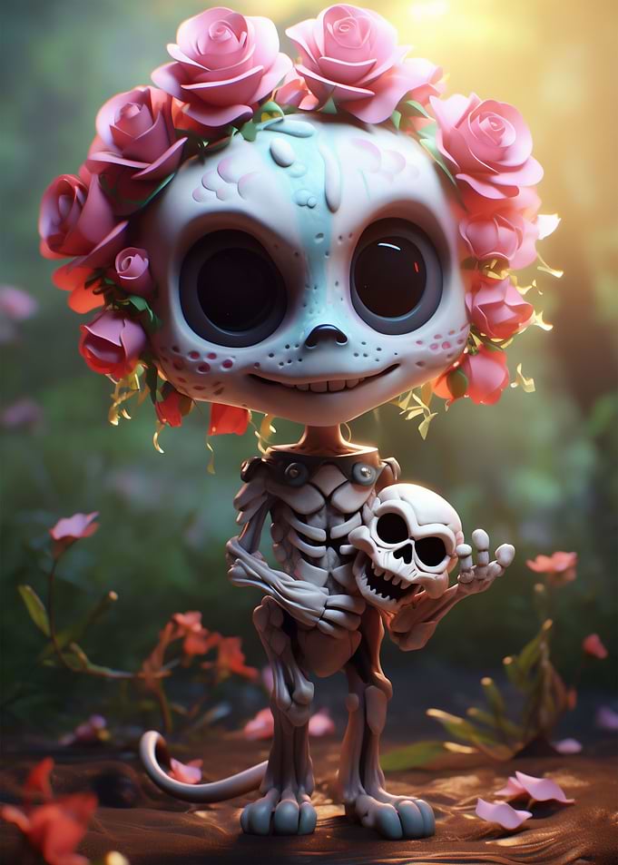 A skeleton Cat