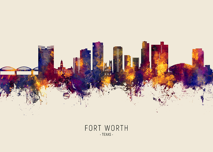 Fort Worth Skyline Texas