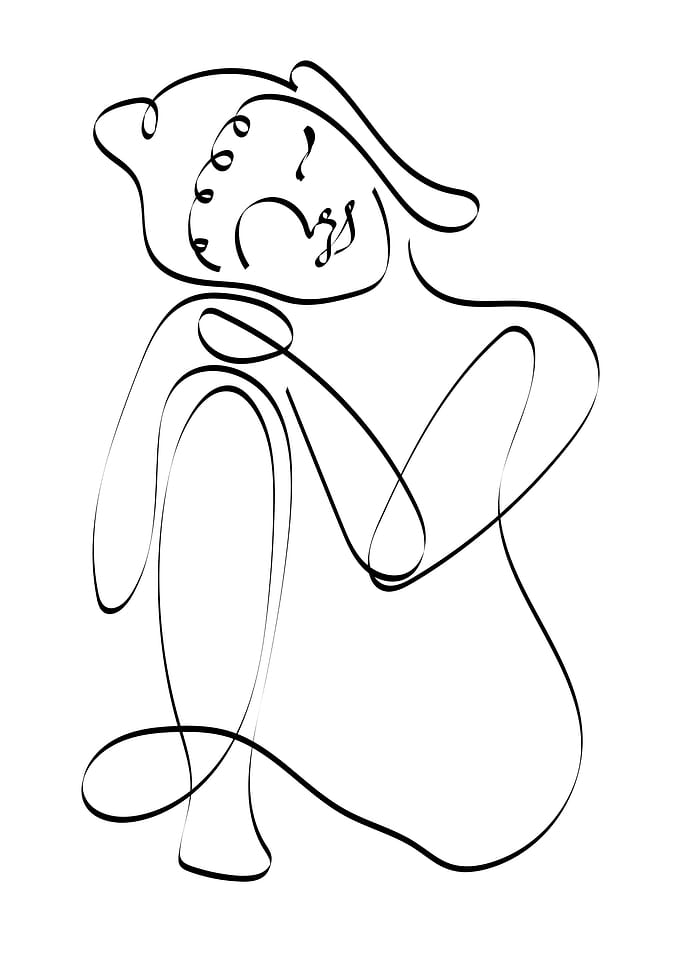 One Line Art Woman