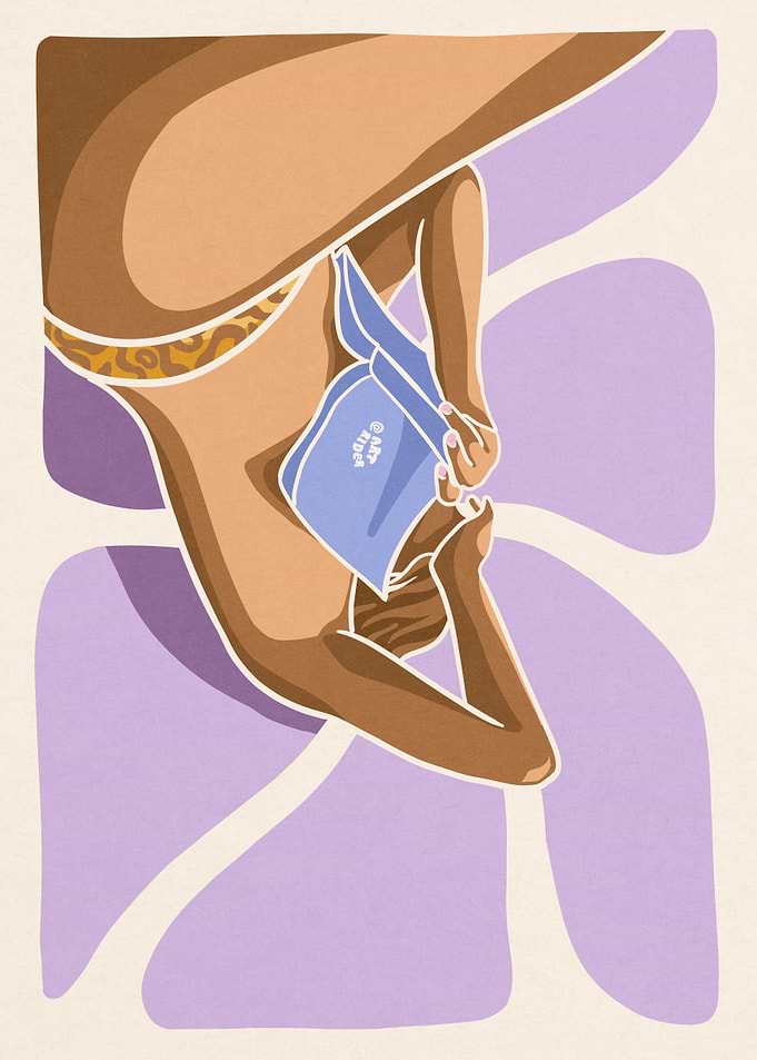Reading woman