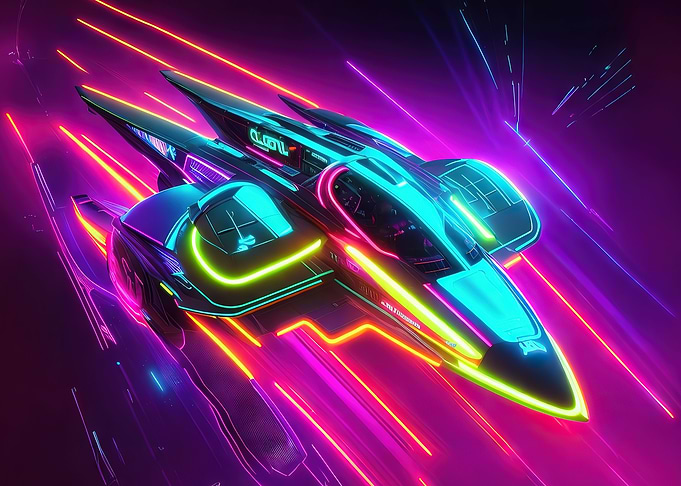 The Neon Spaceship