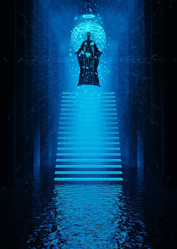 Mystical Blue Presence