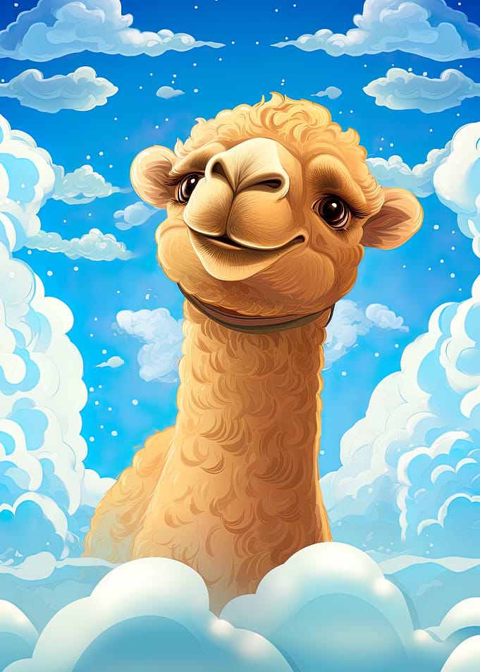 Cute Funny Baby Camel