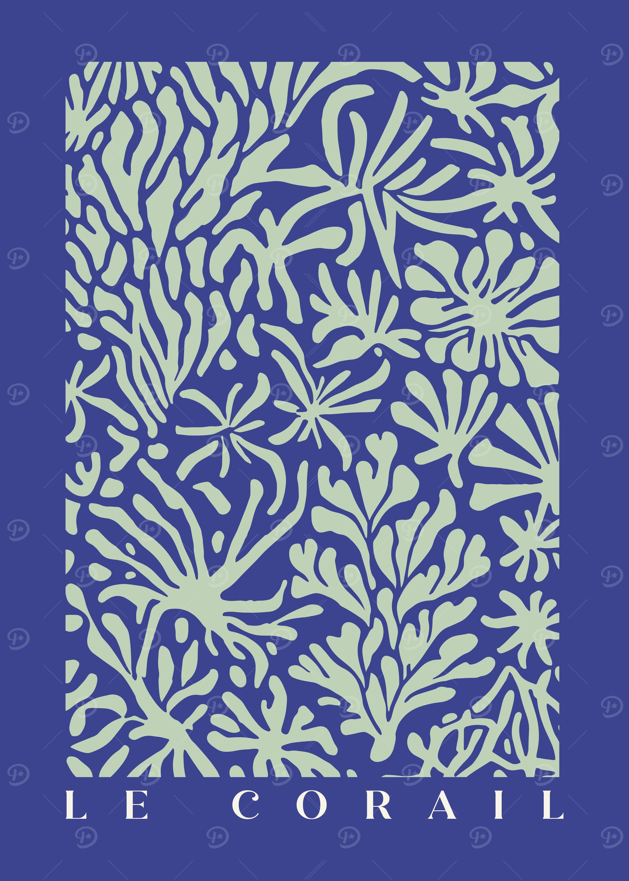 Le Corail Cut Out Poster
