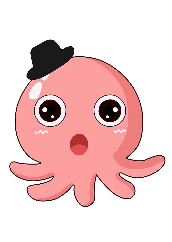 Octopus Cute Cartoon