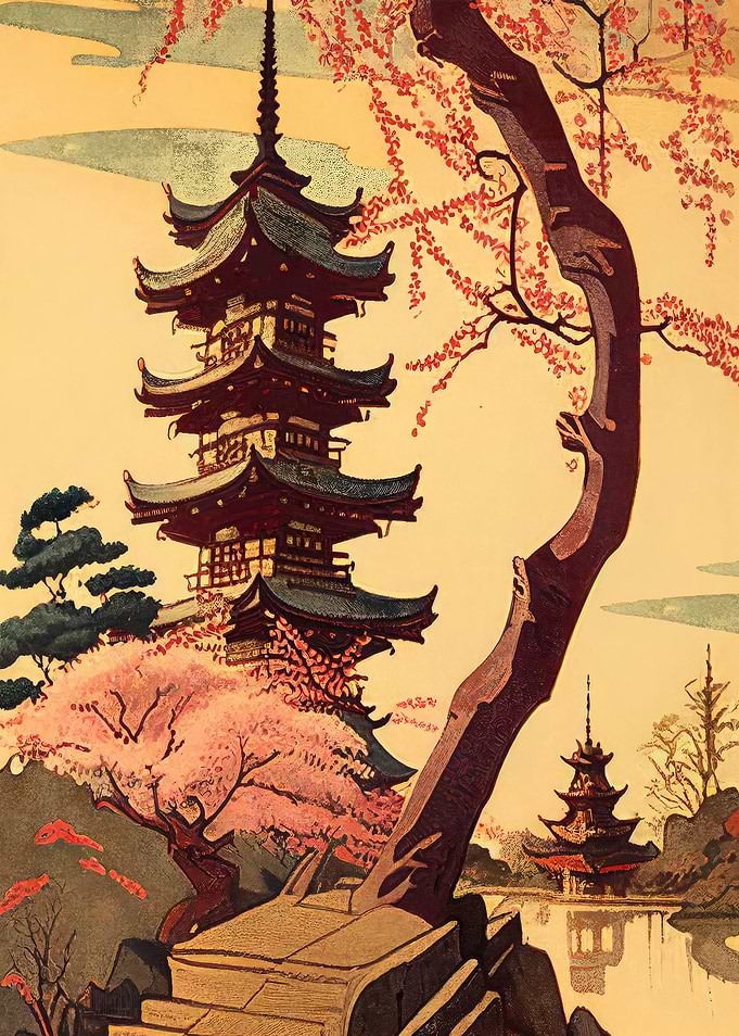 Nouveau Pagoda Japan