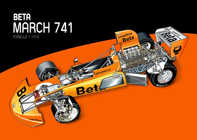 Race car cutaway