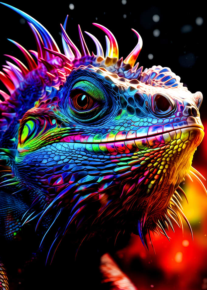 Colorful Iguana