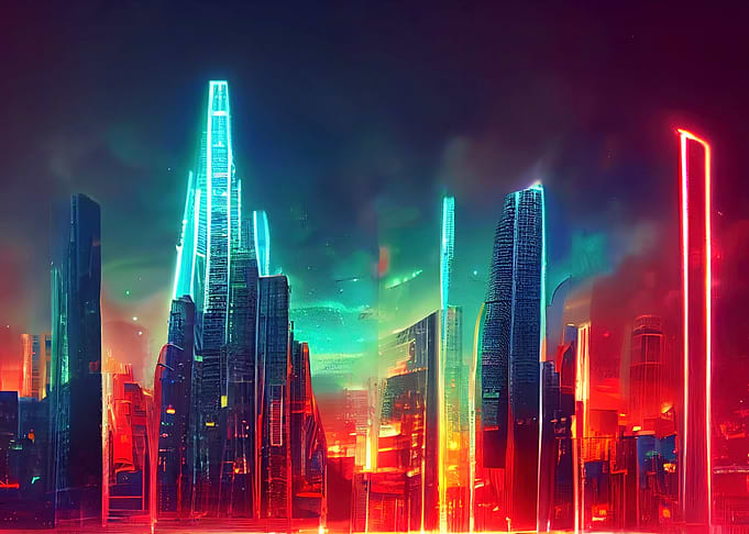 cyberpunk city